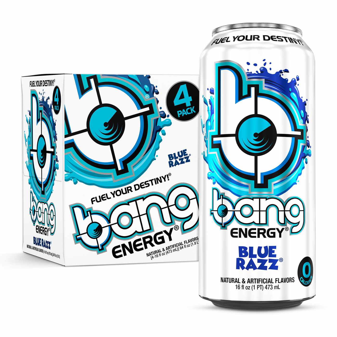 Bang Energy Blue Razz 4 pk Cans; image 5 of 5