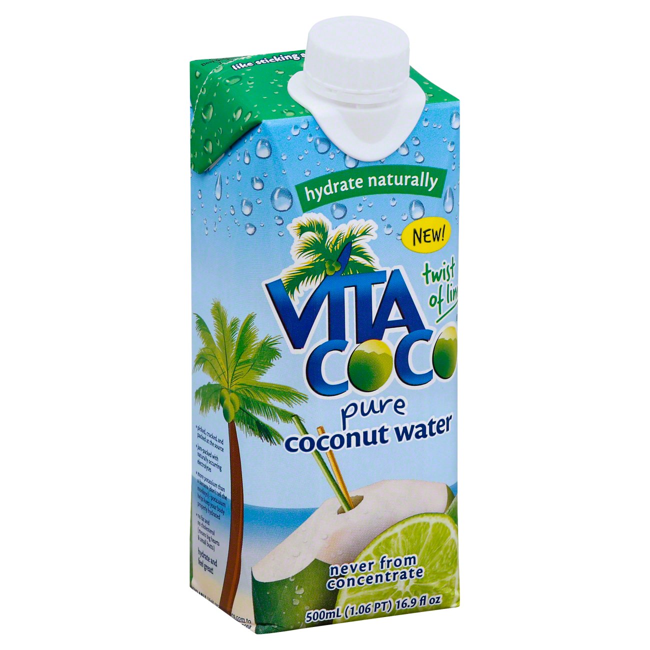 Vita Coco Twist Of Lime Pure Coconut Water Shop Coconut Water at HEB