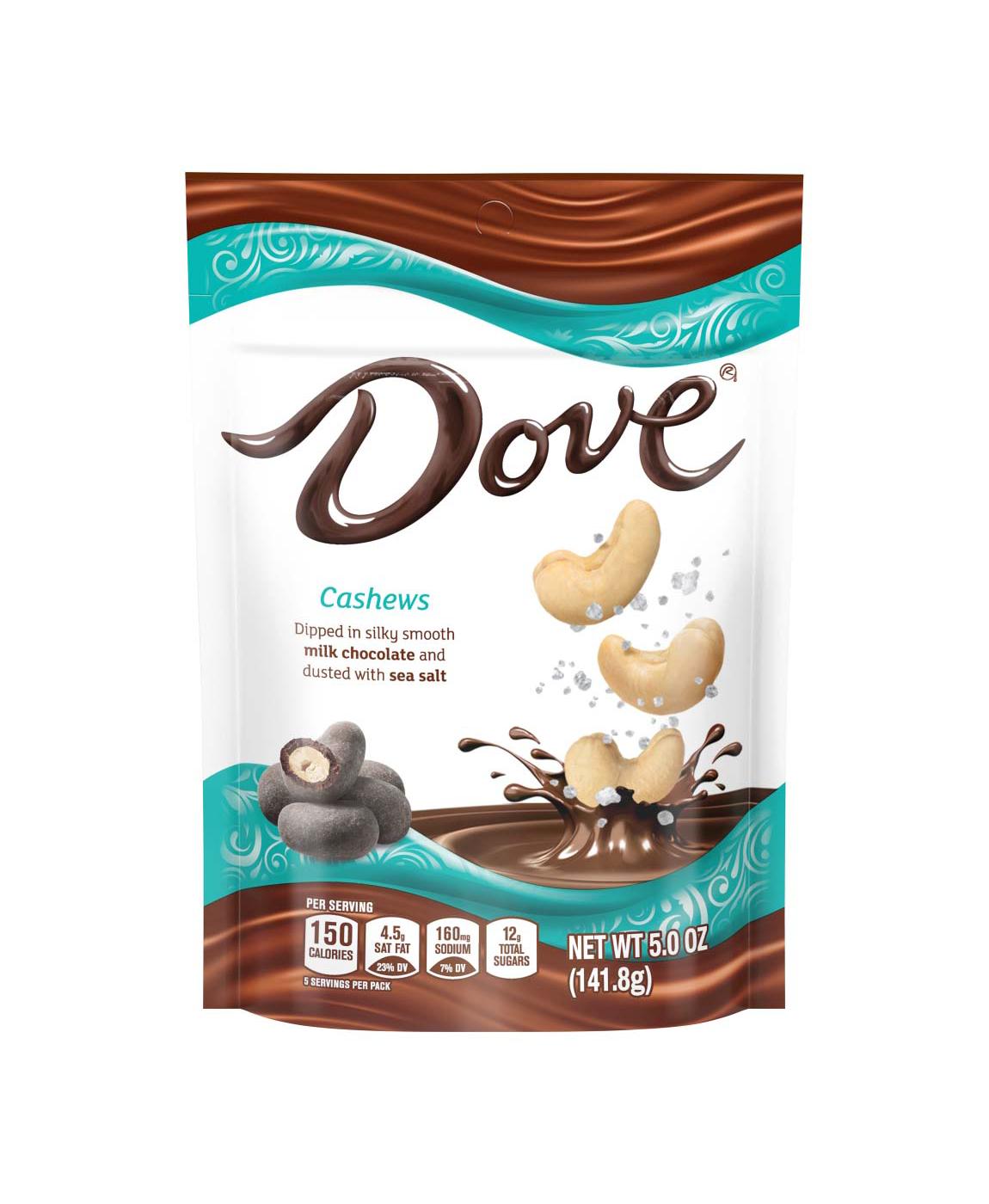 Dove Cashews With Sea Salt and Milk Chocolate Candy Bag; image 1 of 7