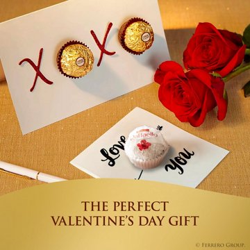 Ferrero Collection Fine Assorted Confections Valentine's Heart Gift Box, 24 pc