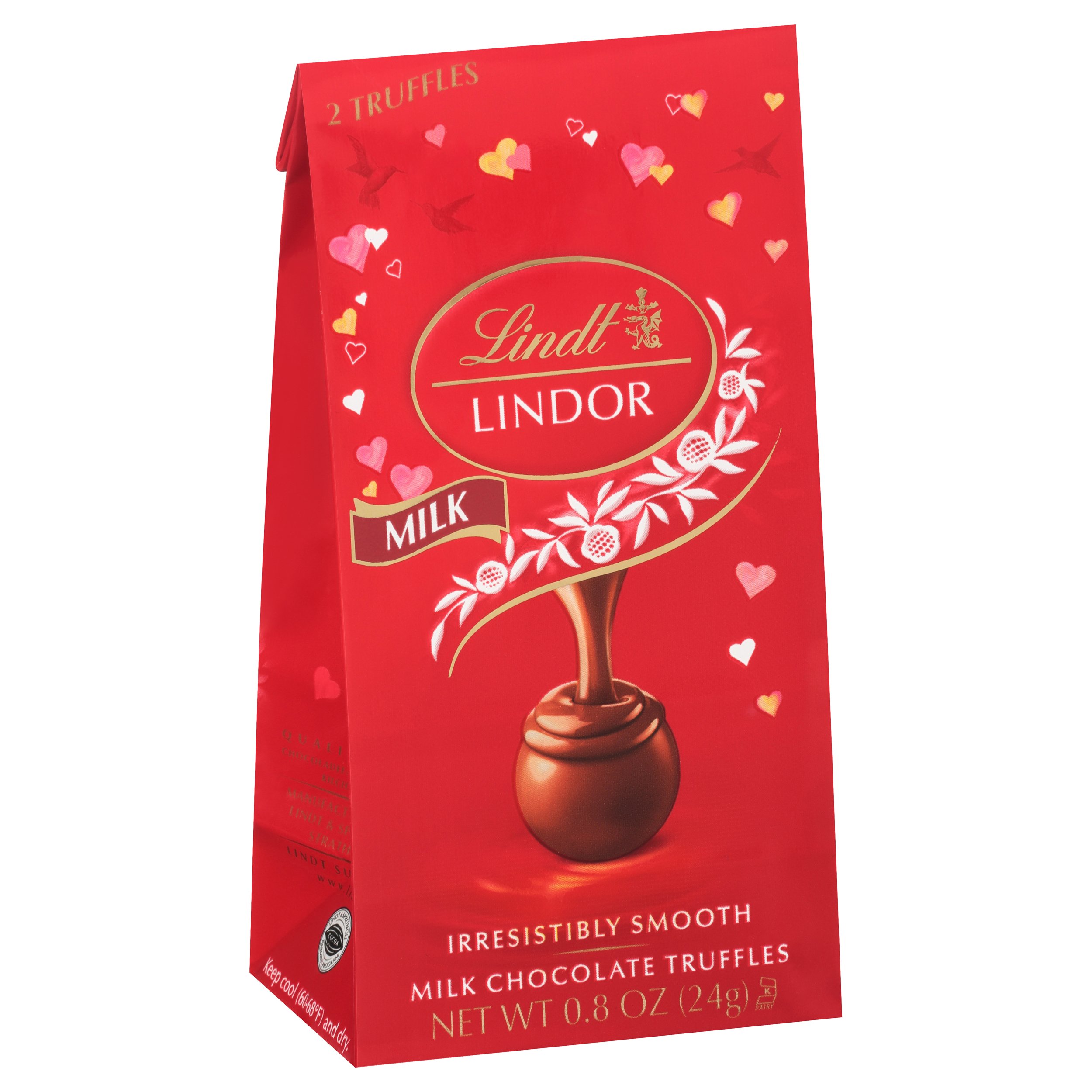 Lindt Lindor Milk Chocolate Truffles Valentines Candy 2 Pc Shop Candy At H E B 2802