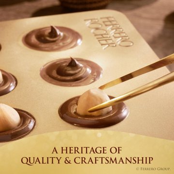 Ferrero Rocher Fine Hazelnut Chocolates Valentine's Gift Box, 12 pc