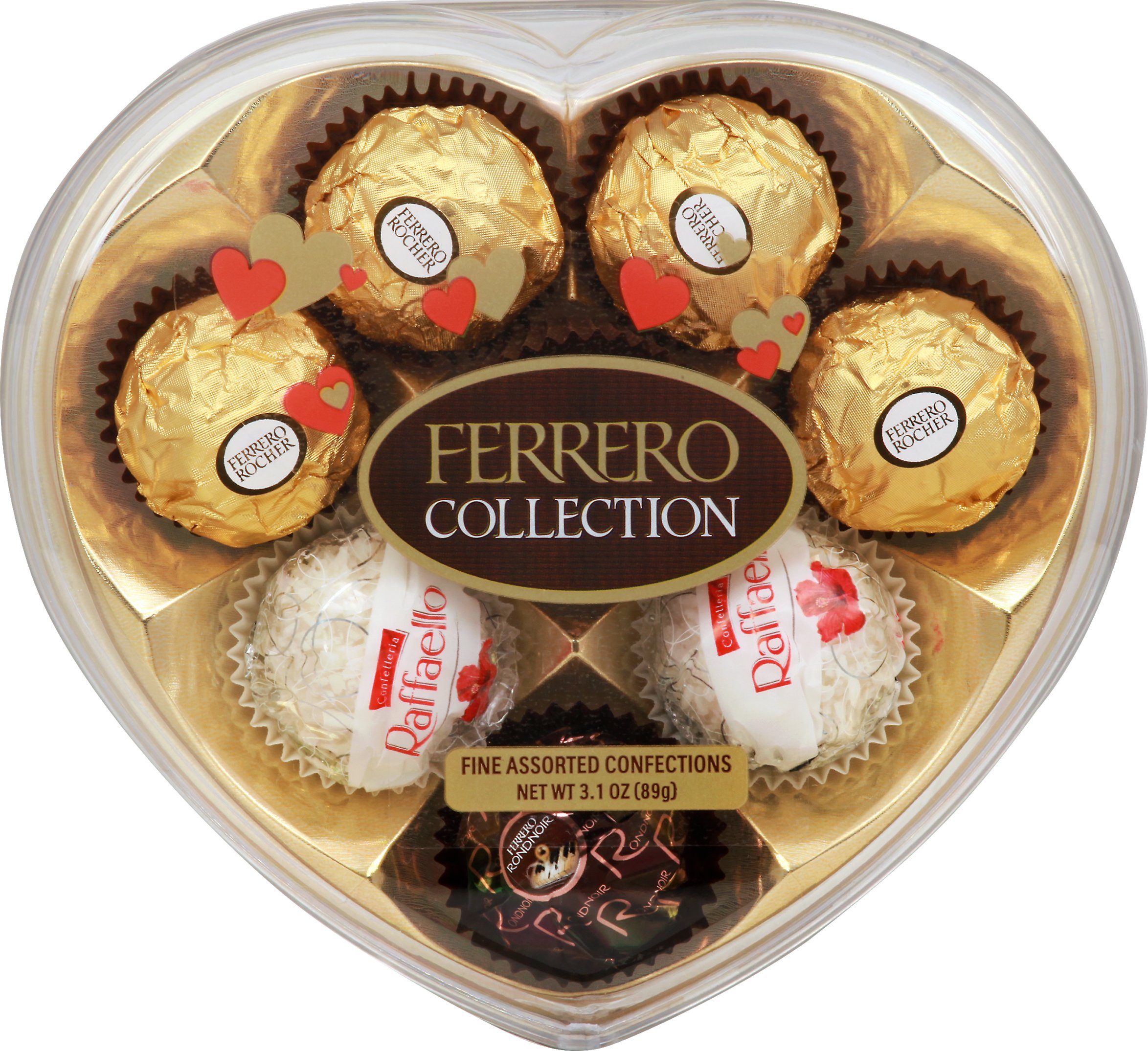 Ferrero Rocher Fine Assorted Chocolates Valentine Heart Gift Box Shop Candy at HEB