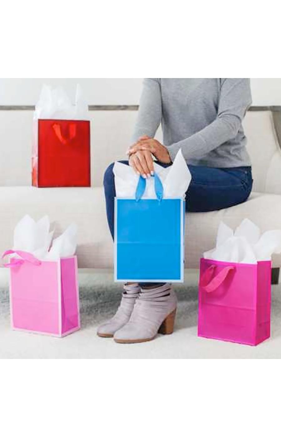 Hallmark Assorted Solid Color Gift Bags - 62, 4 pk; image 2 of 2