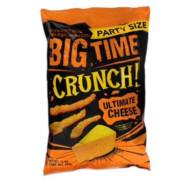 Big Time Crunch! Cheese-Flavored Snacks - Ultimate Cheese, Party-Size, 15 oz