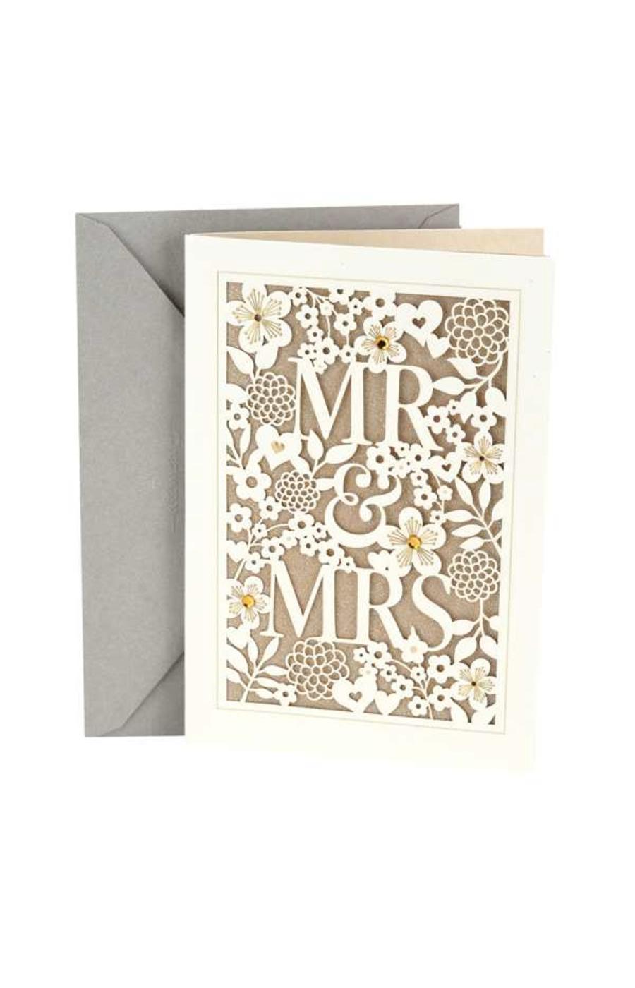 Hallmark Mr. & Mrs. Wedding Card - E30, E24; image 1 of 5