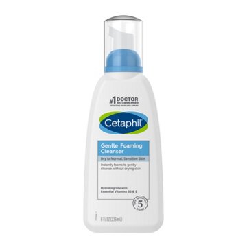 Cetaphil Gentle Foaming Facial Cleanser, 8 oz
