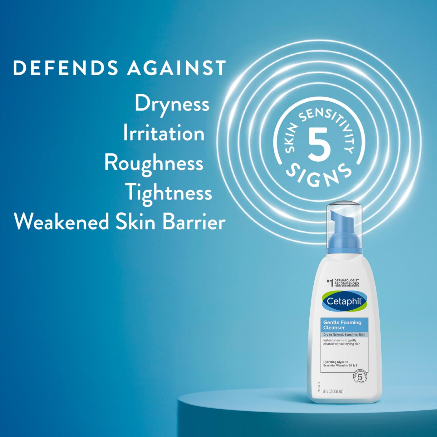 Cetaphil Gentle Foaming Facial Cleanser; image 3 of 9