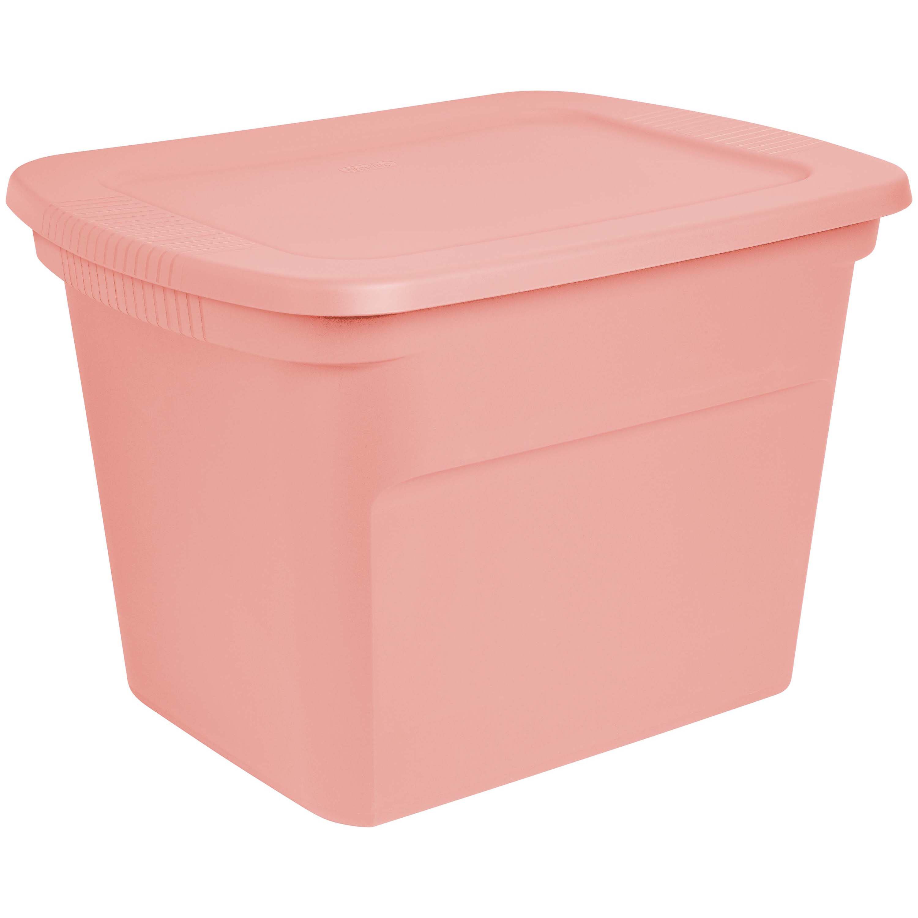 Blush Small Plastic Storage Bin