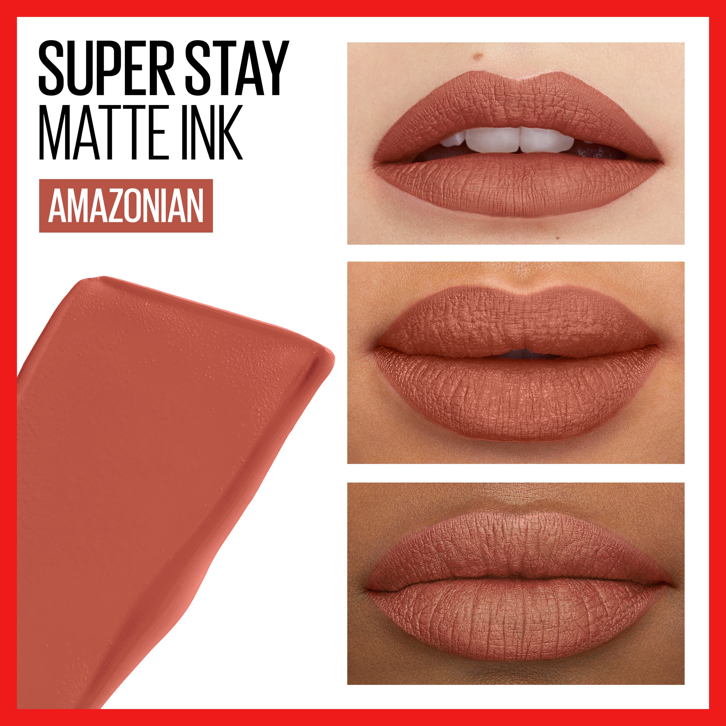 Maybelline Super Stay Matte Ink Liquid Lipstick - Amazonian - Shop Lipstick  at H-E-B