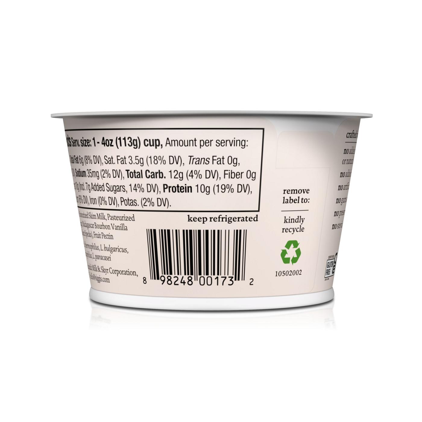 Siggi's Vanilla Skyr Icelandic Strained Triple Cream Yogurt; image 3 of 4