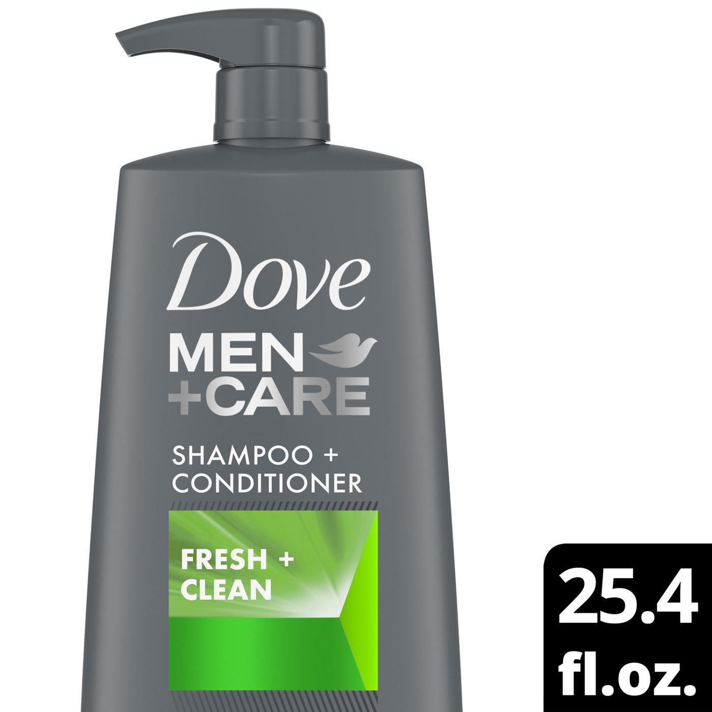 Dove Men+Care Shampoo + Conditioner - Fresh + Clean; image 3 of 8