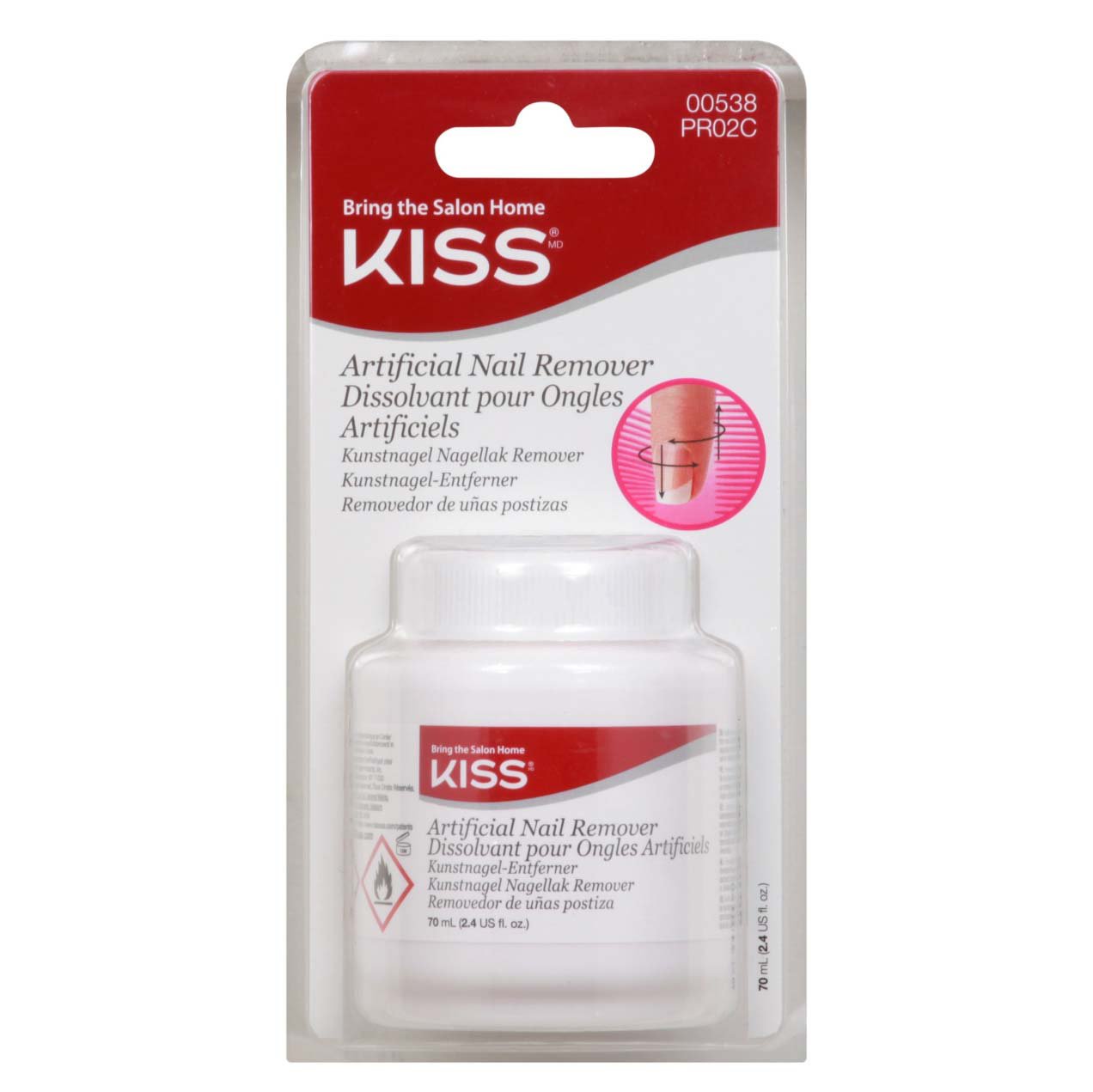 Kiss Artificial Nail Remover Shop Polish Remover At H E B   002168708