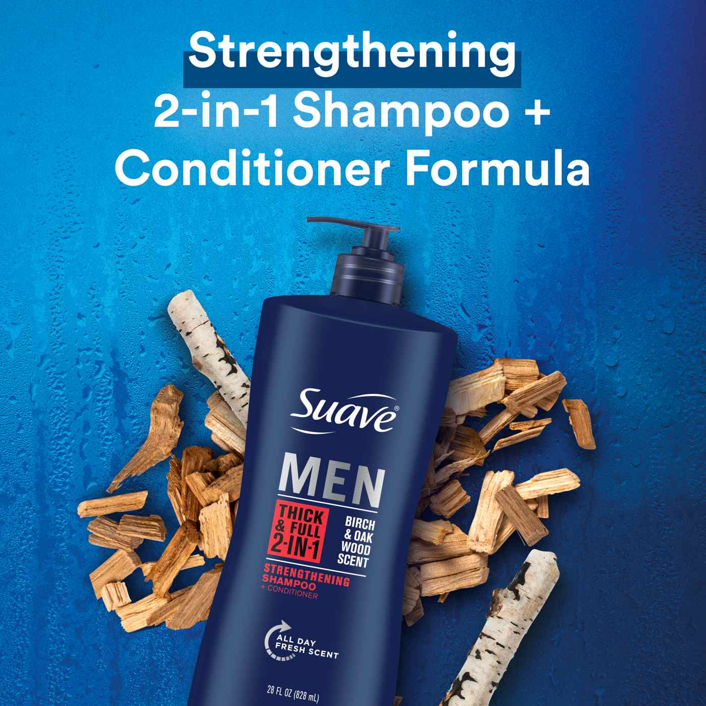 Suave Professionals Men 2-in-1 Shampoo and Conditioner - Thick & Full; image 3 of 8