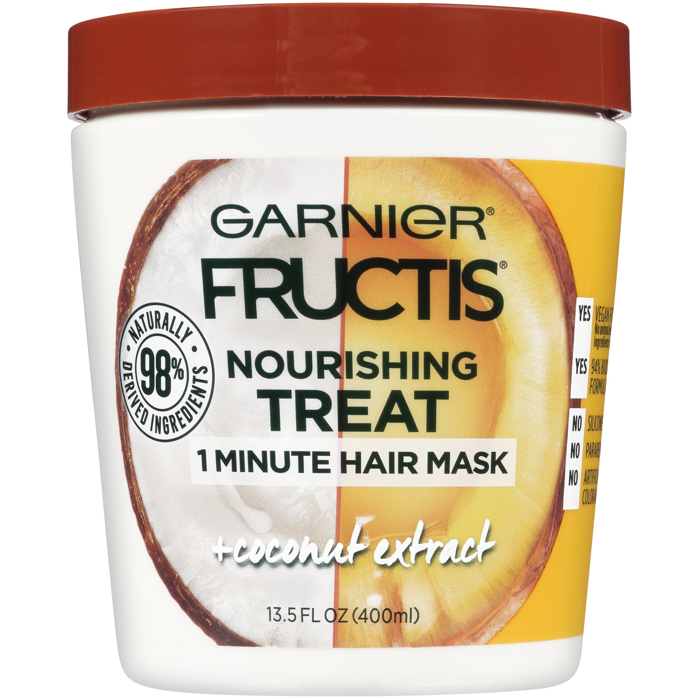 Garnier Fructis Nourishing Treat 1 Minute Hair Mask with Coconut