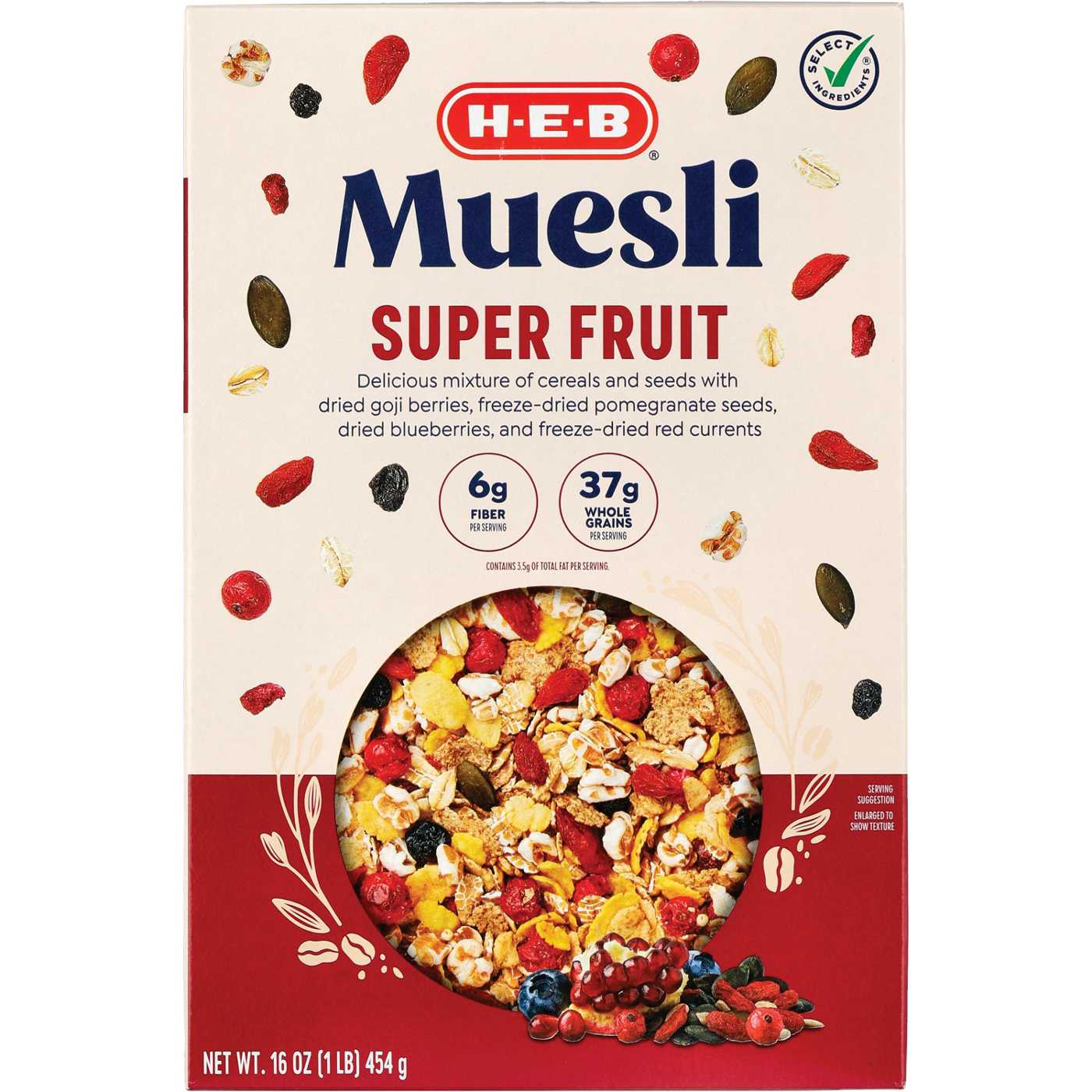 H-E-B Super Fruit Muesli; image 1 of 2