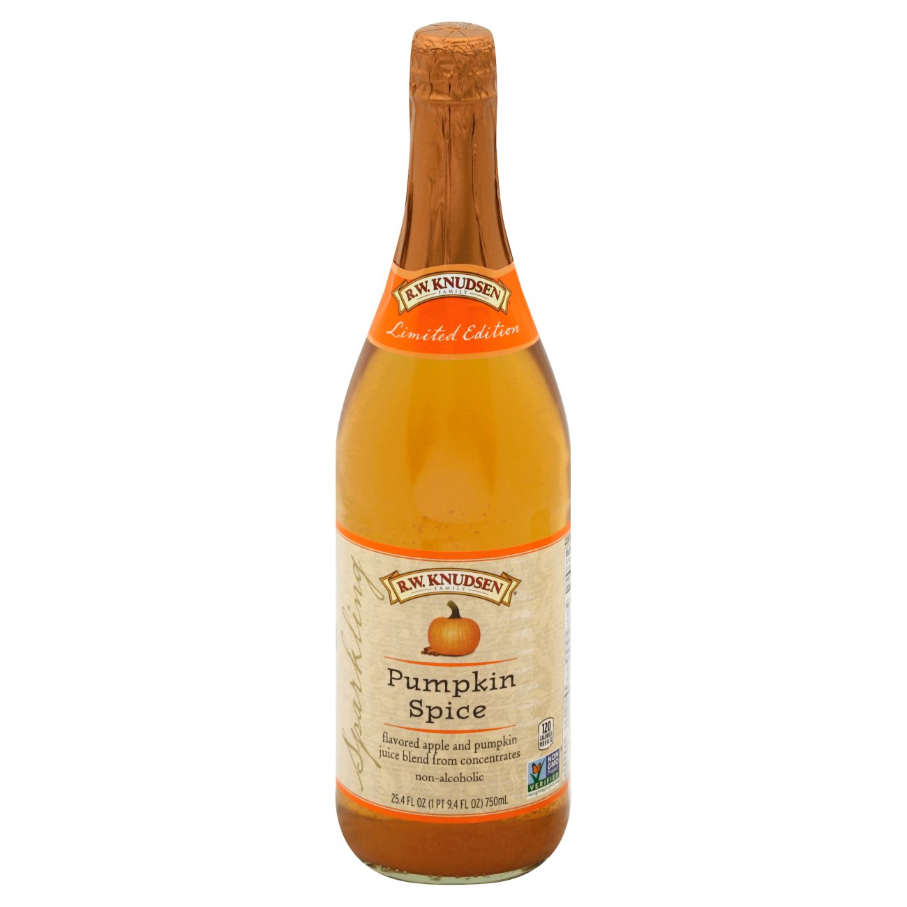 R.W. Knudsen Family Sparkling Pumpkin Spice Juice Shop Juice at HEB