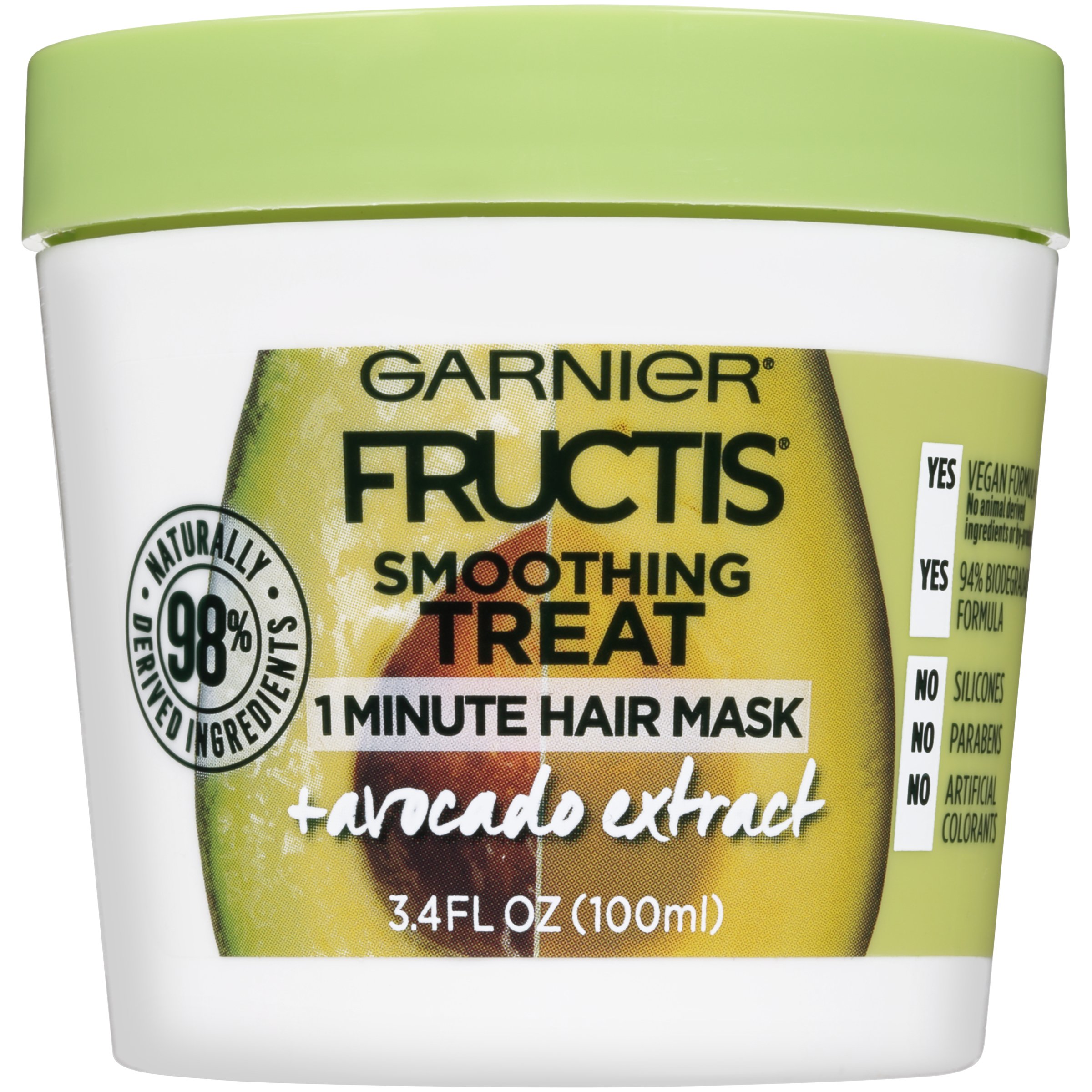 Garnier Fructis Smoothing Treat 1 Minute Hair Mask with Avocado Extract Shop Shampoo