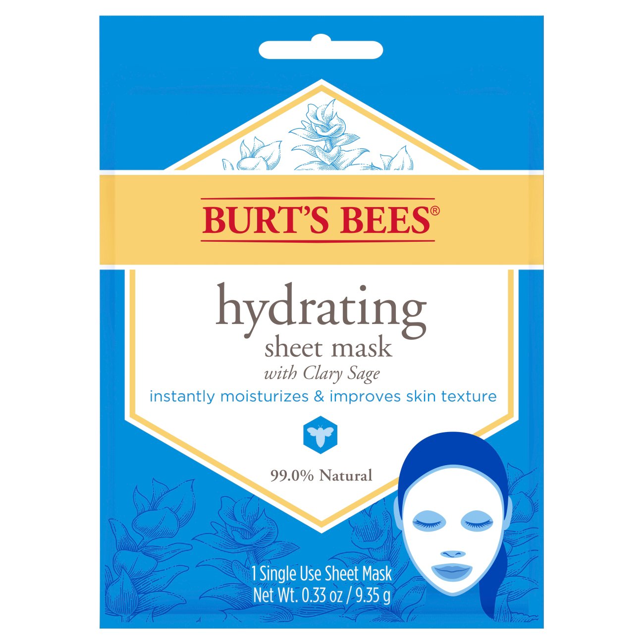 Burt's Bees Hydrating Face Sheet Mask - Shop Masks & Treatments at H-E-B