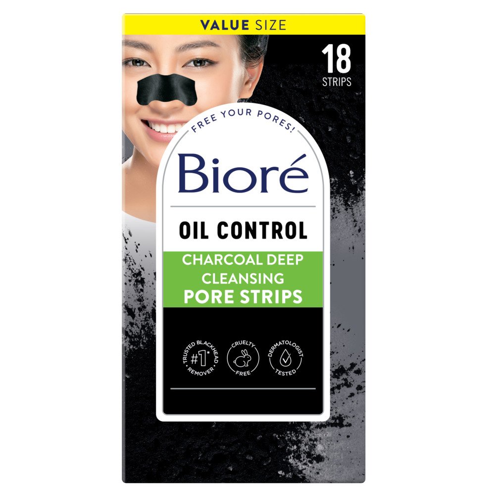 Bioré Oil Control Charcoal Deep Cleansing Pore Strips Shop Facial