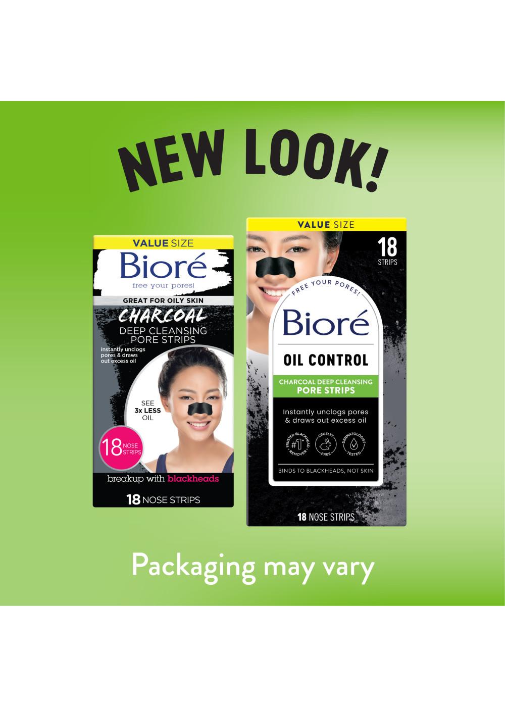 Bioré Oil Control Charcoal Deep Cleansing Pore Strips; image 6 of 10