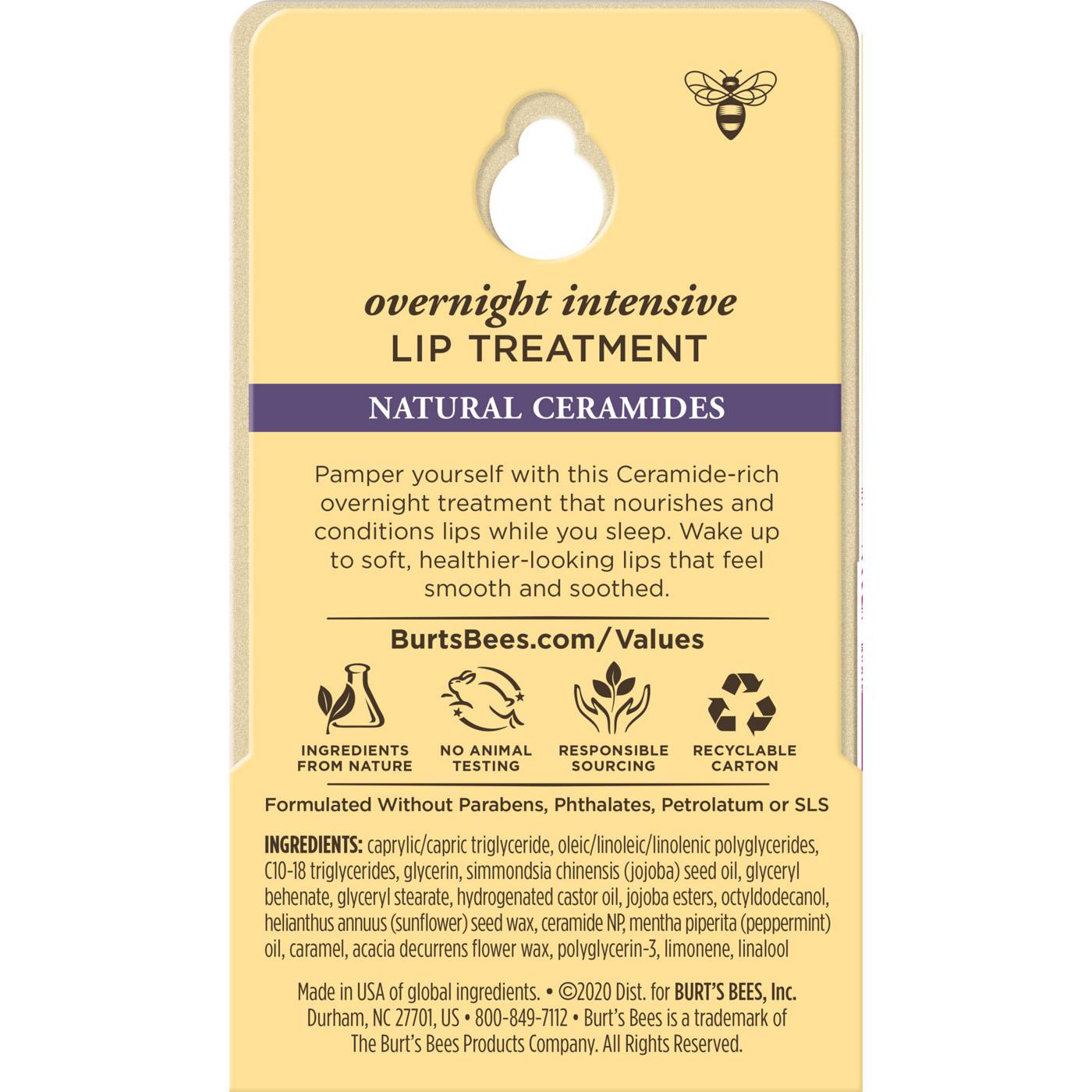 Burt's Bees Overnight Intensive Lip Treatment; image 3 of 10