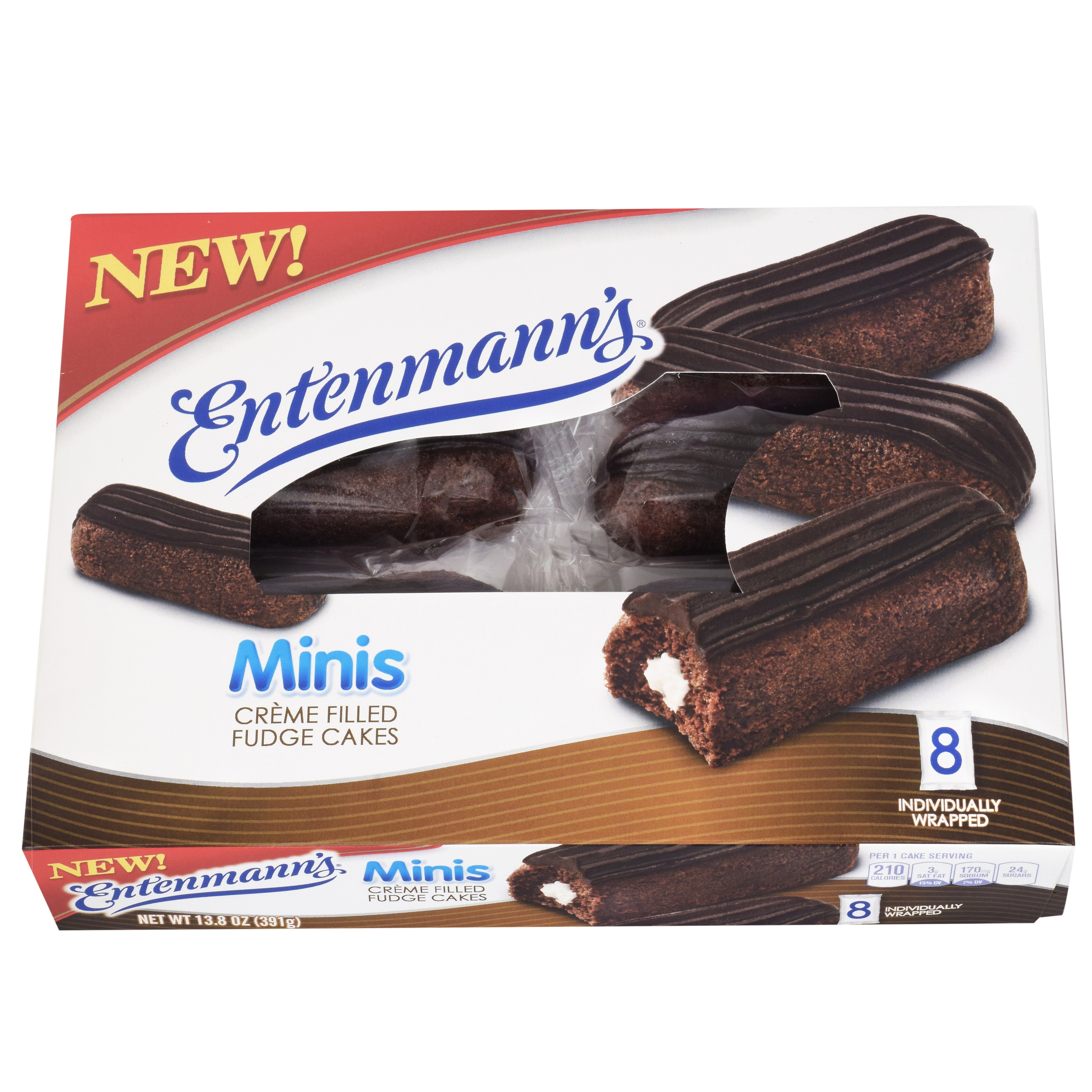 Entenmann's Minis Creme Filled Fudge Cakes Shop Snack Cakes at HEB