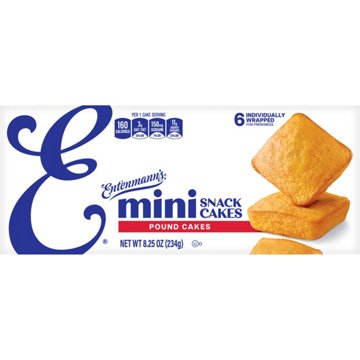 Entenmann's Mini Pound Snack Cakes, 6 ct
