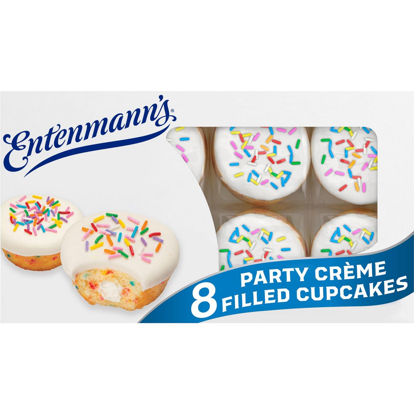 Entenmann's Baker's Delights Party Creme Filled Cupcakes; image 1 of 3