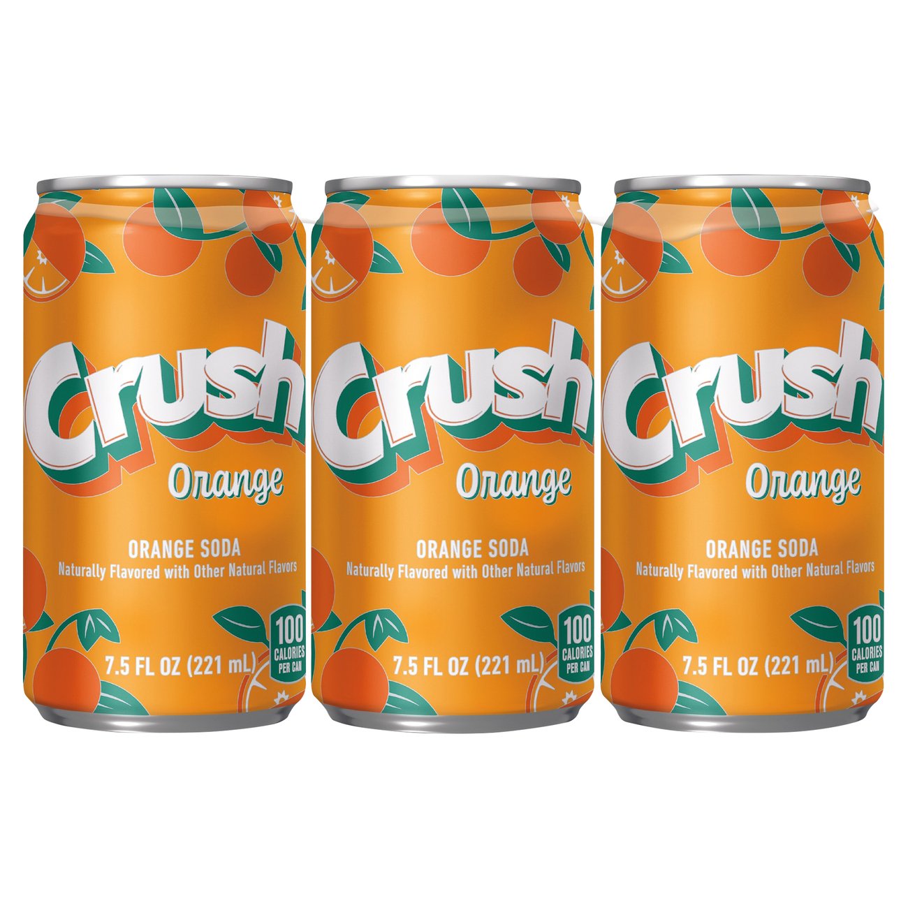 Crush Orange Soda 7.5 oz Cans