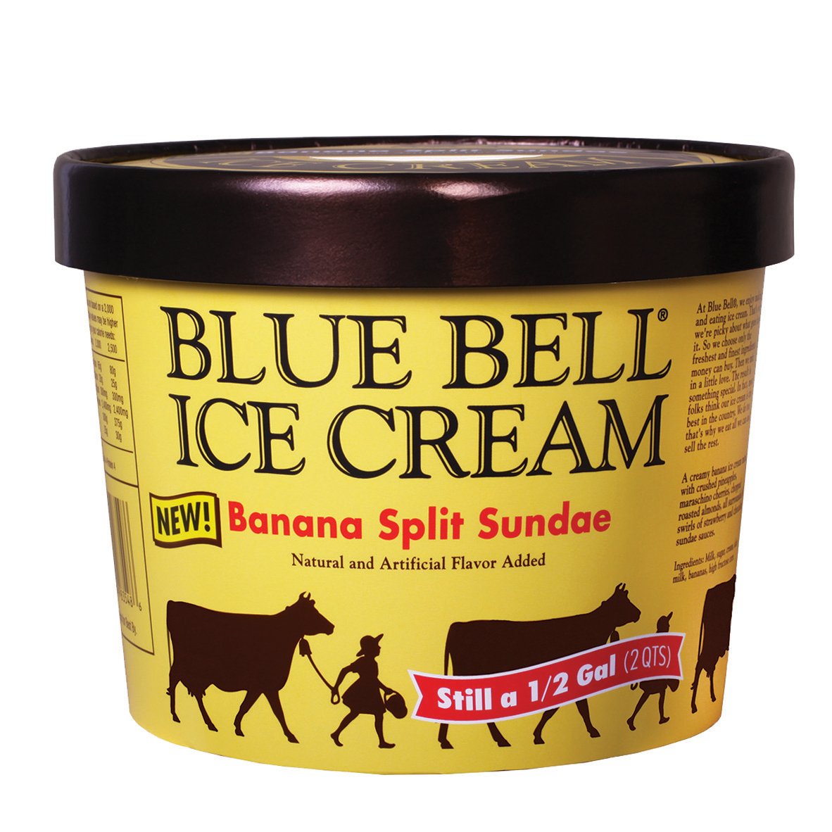 Blue Bell Banana Split Sundae Ice Cream Shop Ice Cream at HEB