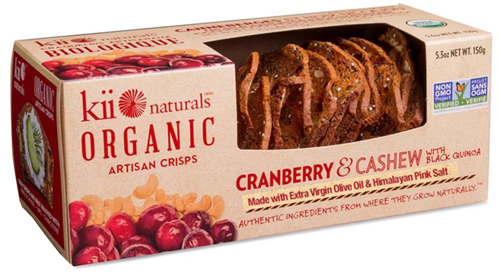 Kii Naturals Crisps Cranberry Cashew Shop Crackers Breadsticks At H E B