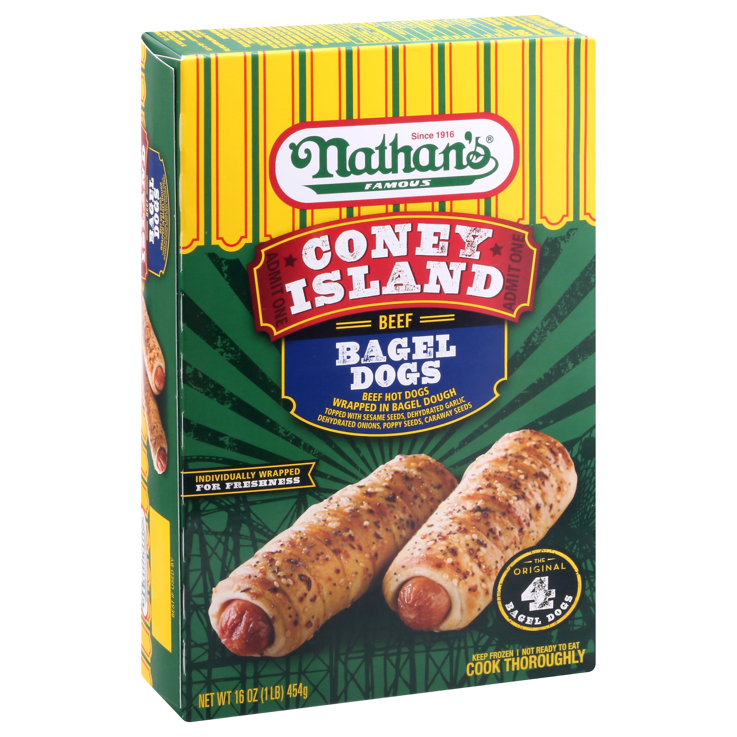 Nathan's Coney Island Bagel Dogs - Shop Entrees & Sides at H-E-B
