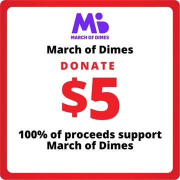 H-E-B Donation to March of Dimes, $5