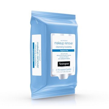 Neutrogena Fragrance-Free Cleansing Makeup Remover Face Wipes, 21 ct