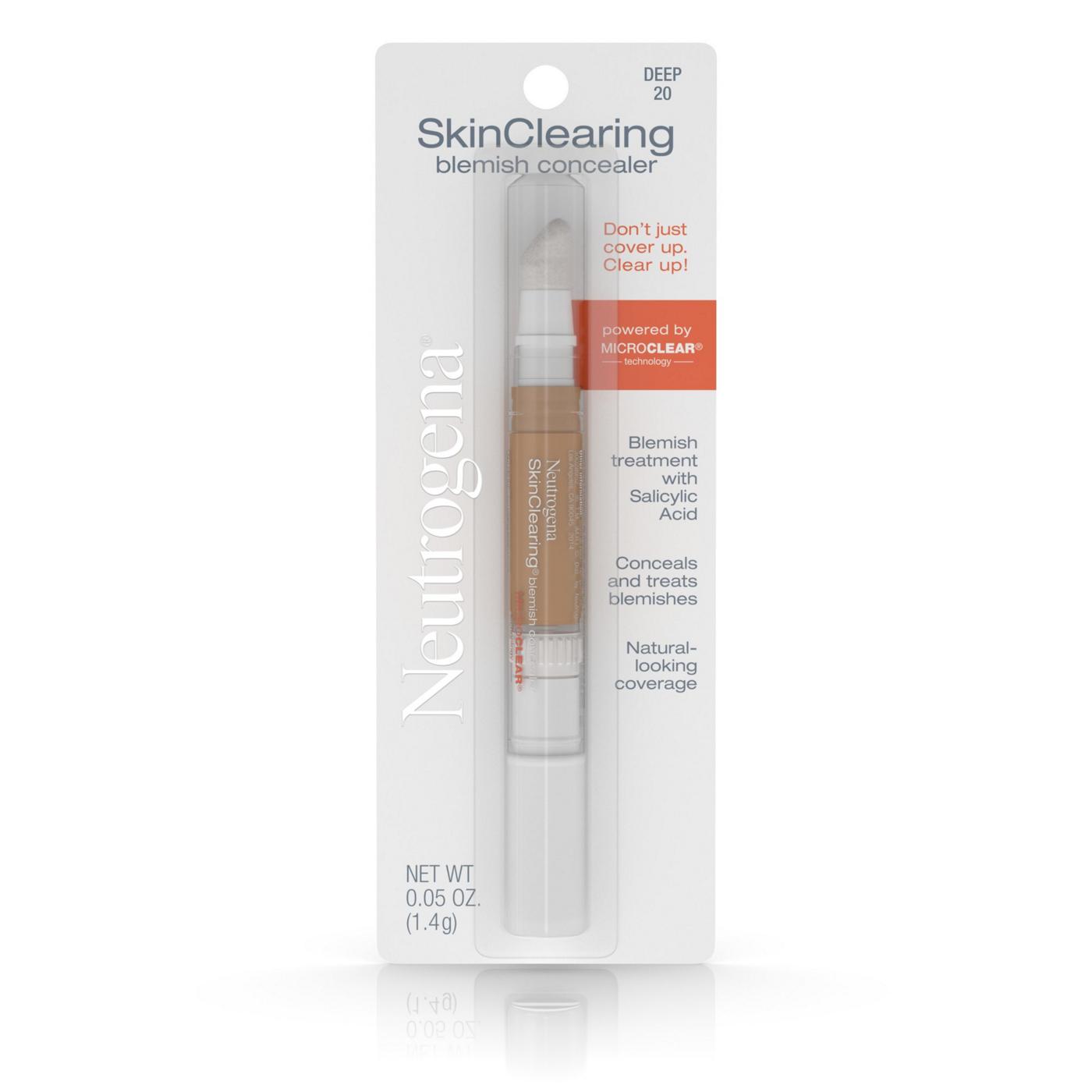 Neutrogena Skinclearing Blemish Concealer 20 Deep; image 1 of 3