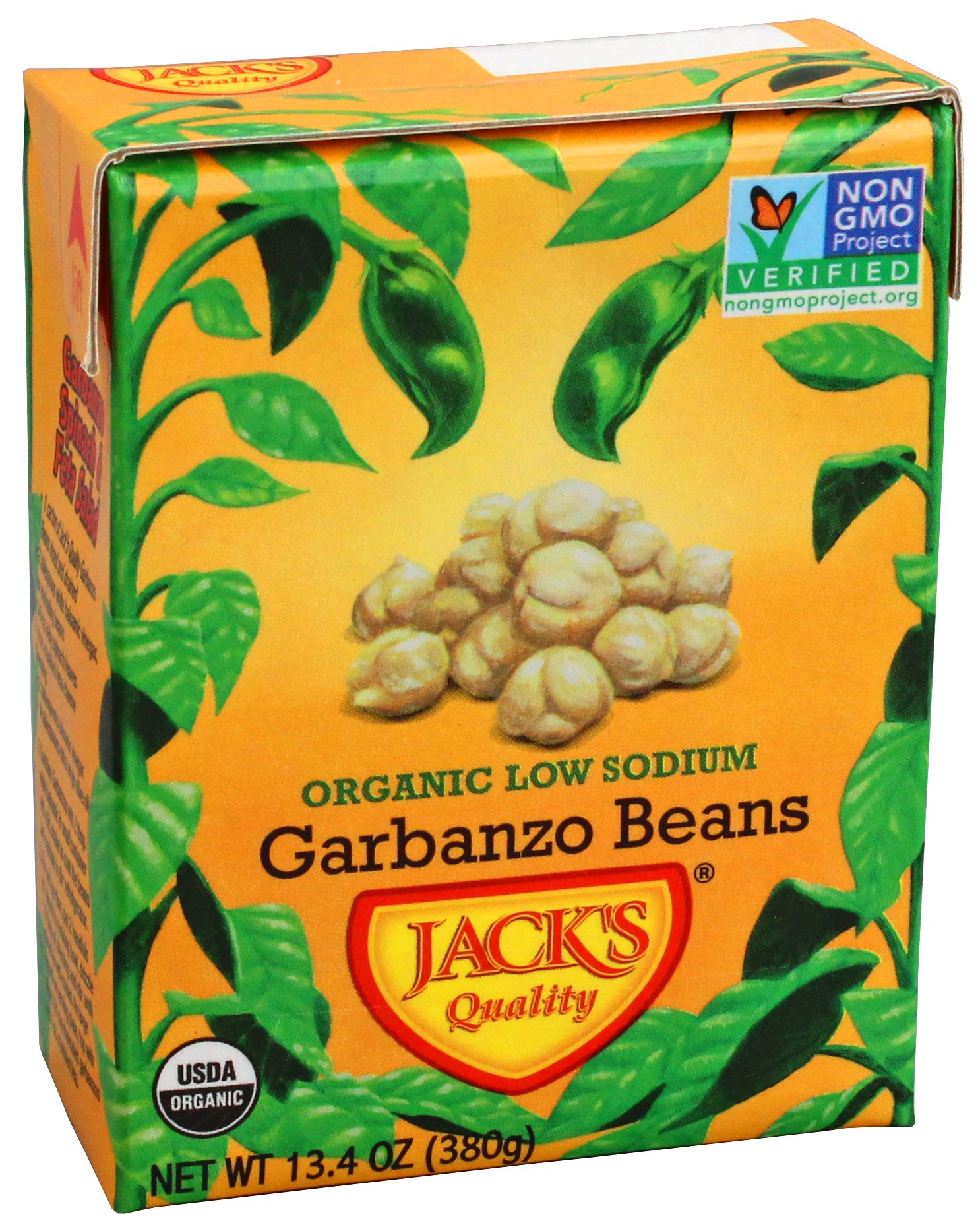 Jacks Quality Organic Low Sodium Garbanzo Beans Shop Canned & Dried