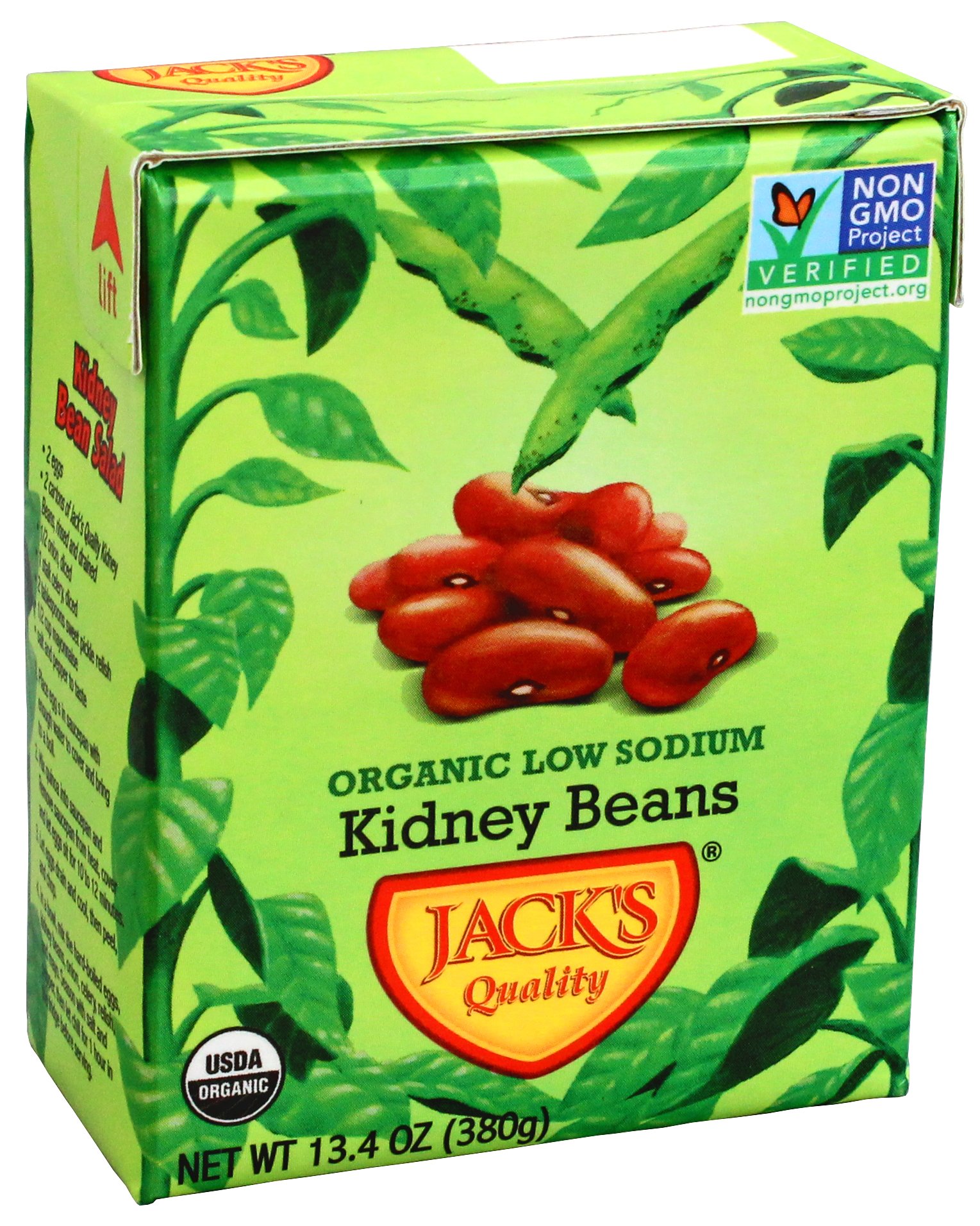 Jacks Quality Low Sodium Organic Red Kidney Beans Shop Beans