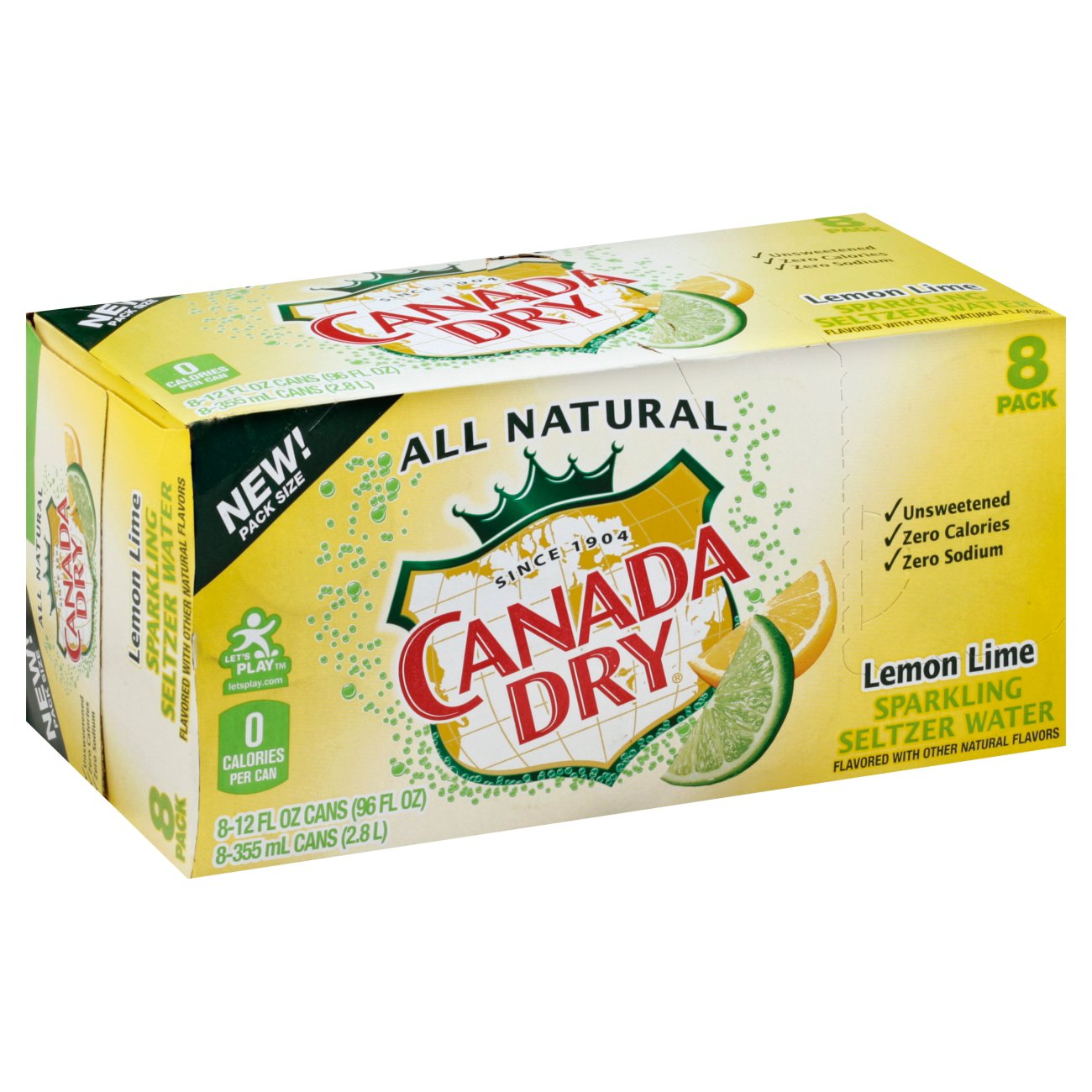Canada Dry Lemon Lime Sparkling Seltzer Water 12 oz Cans Shop Water