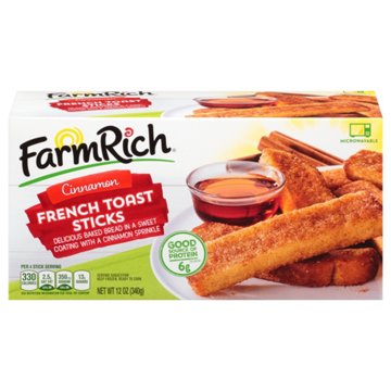 Farm Rich Frozen French Toast Sticks - Cinnamon, 12 oz