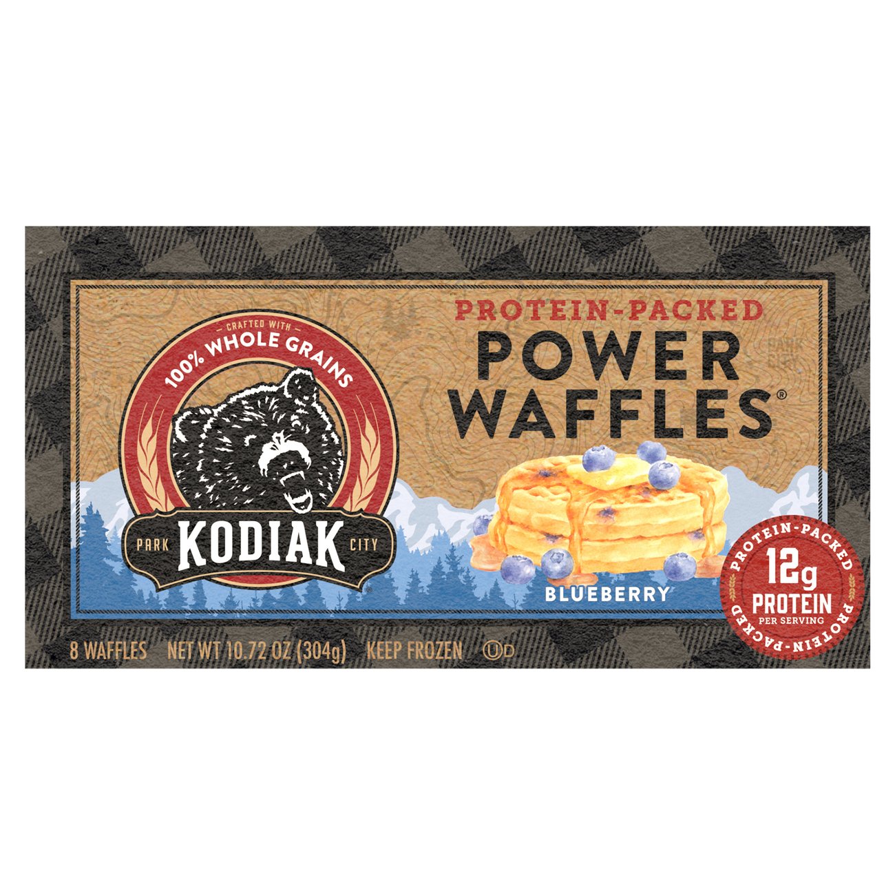 Kodiak Cakes Blueberry Chia Power Waffles Shop Entrees Sides At H E B