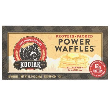Kodiak 12g Protein Power Waffles - Buttermilk & Vanilla, 10 ct