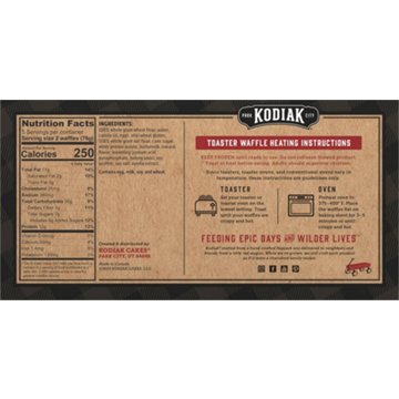 Kodiak Protein Power Waffles - Buttermilk & Vanilla