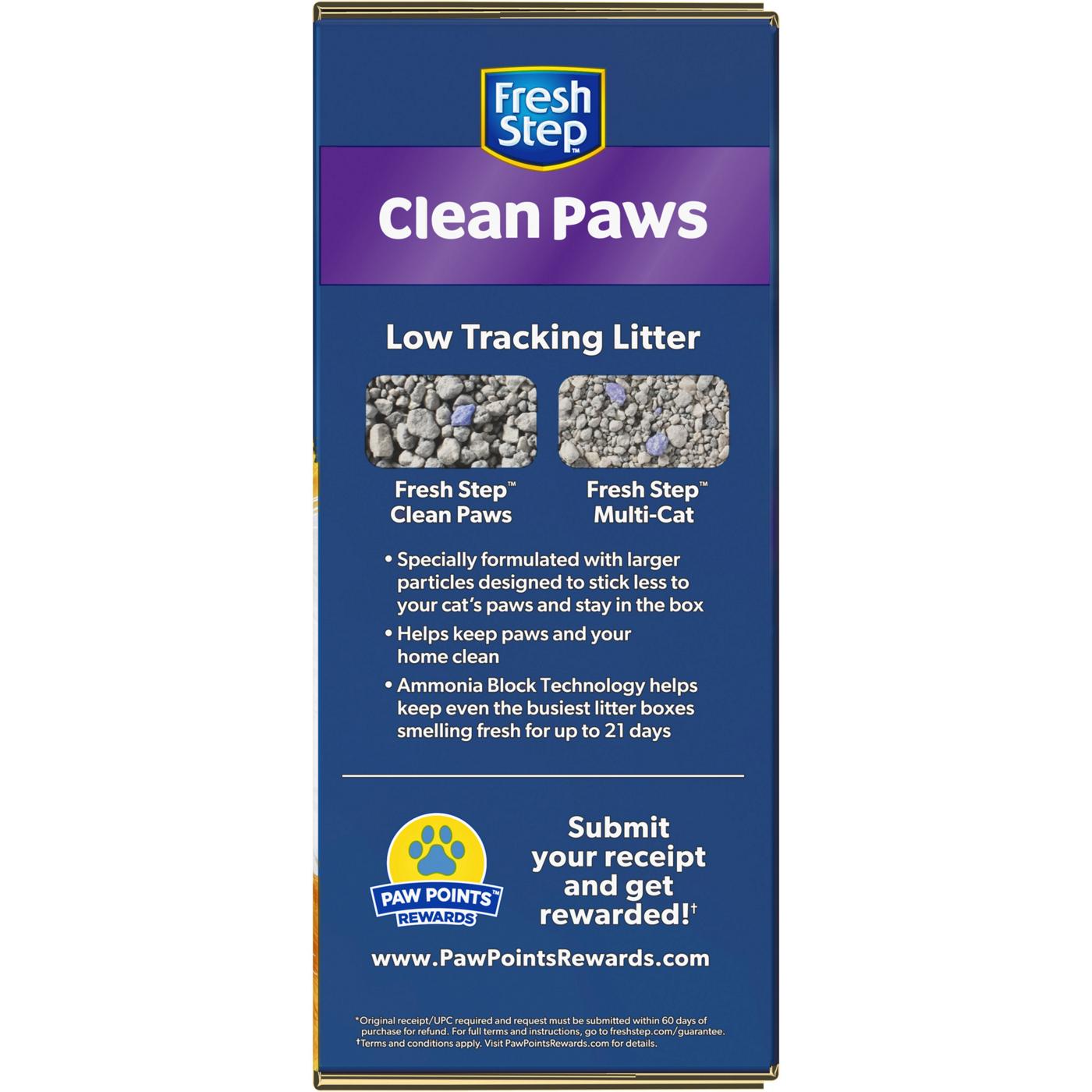 Fresh Step Clean Paws Multi-Cat Clumping Litter - Febreze Scent; image 10 of 30