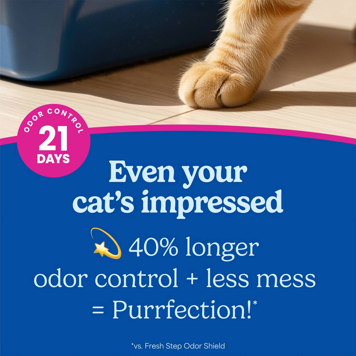 Fresh Step Clean Paws Multi-Cat Clumping Litter - Febreze Scent; image 21 of 30