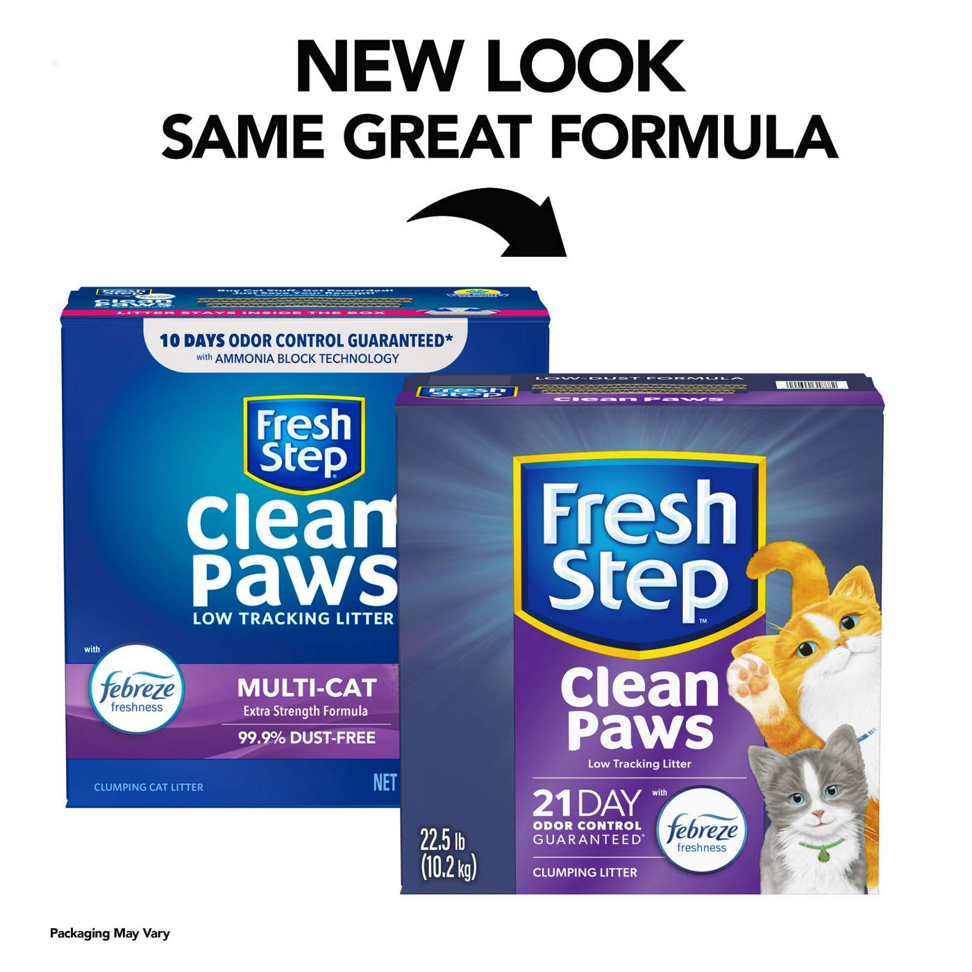 Fresh Step Clean Paws Multi-Cat Clumping Litter - Febreze Scent; image 22 of 30