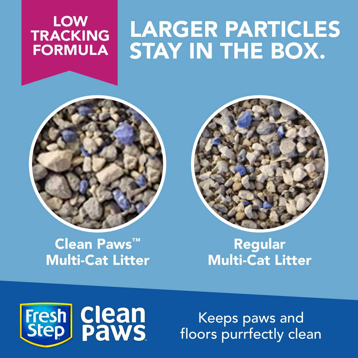 Fresh Step Clean Paws with Febreze Multi-Cat Clumping Litter; image 4 of 6