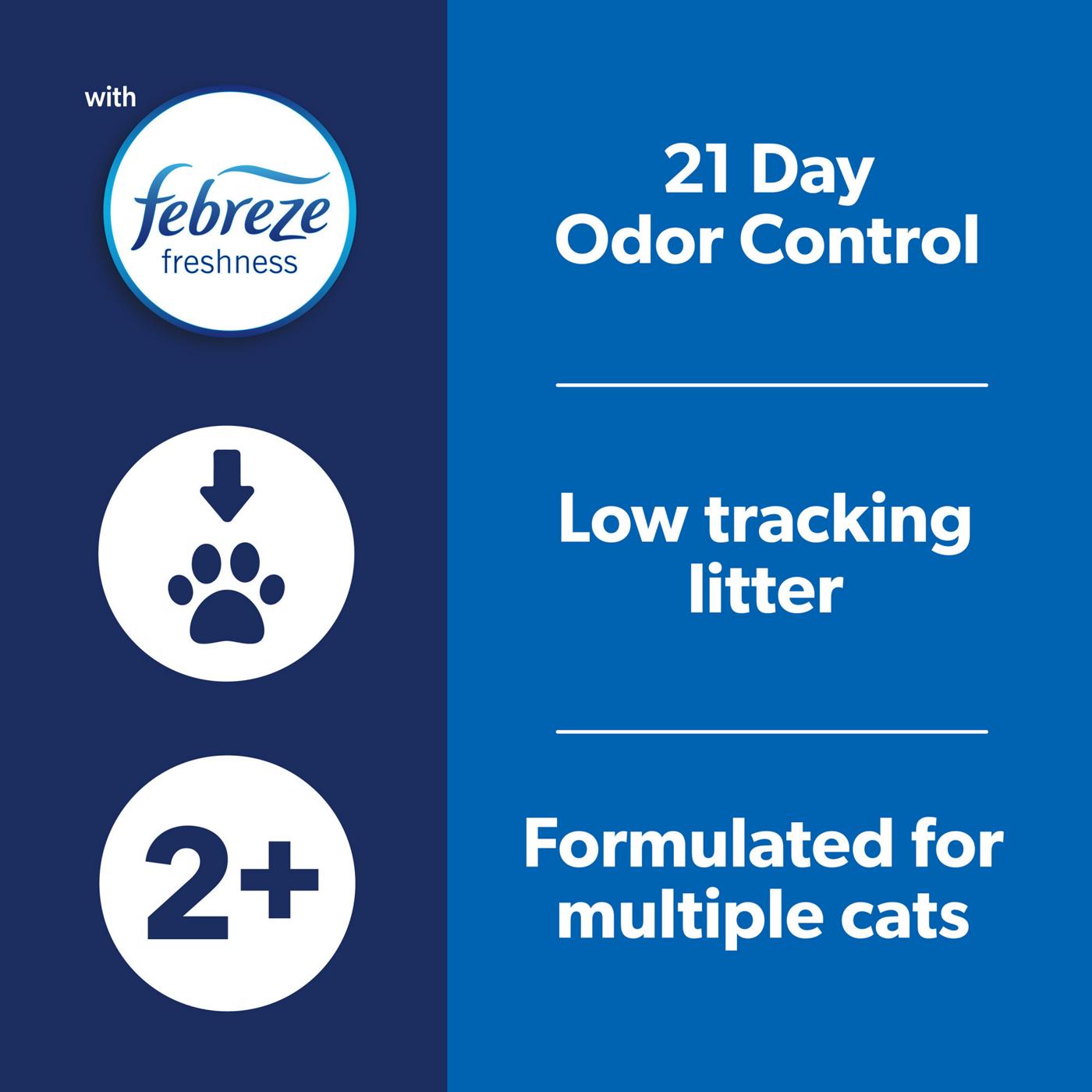 Fresh Step Clean Paws Multi-Cat Clumping Litter - Febreze Scent; image 30 of 30