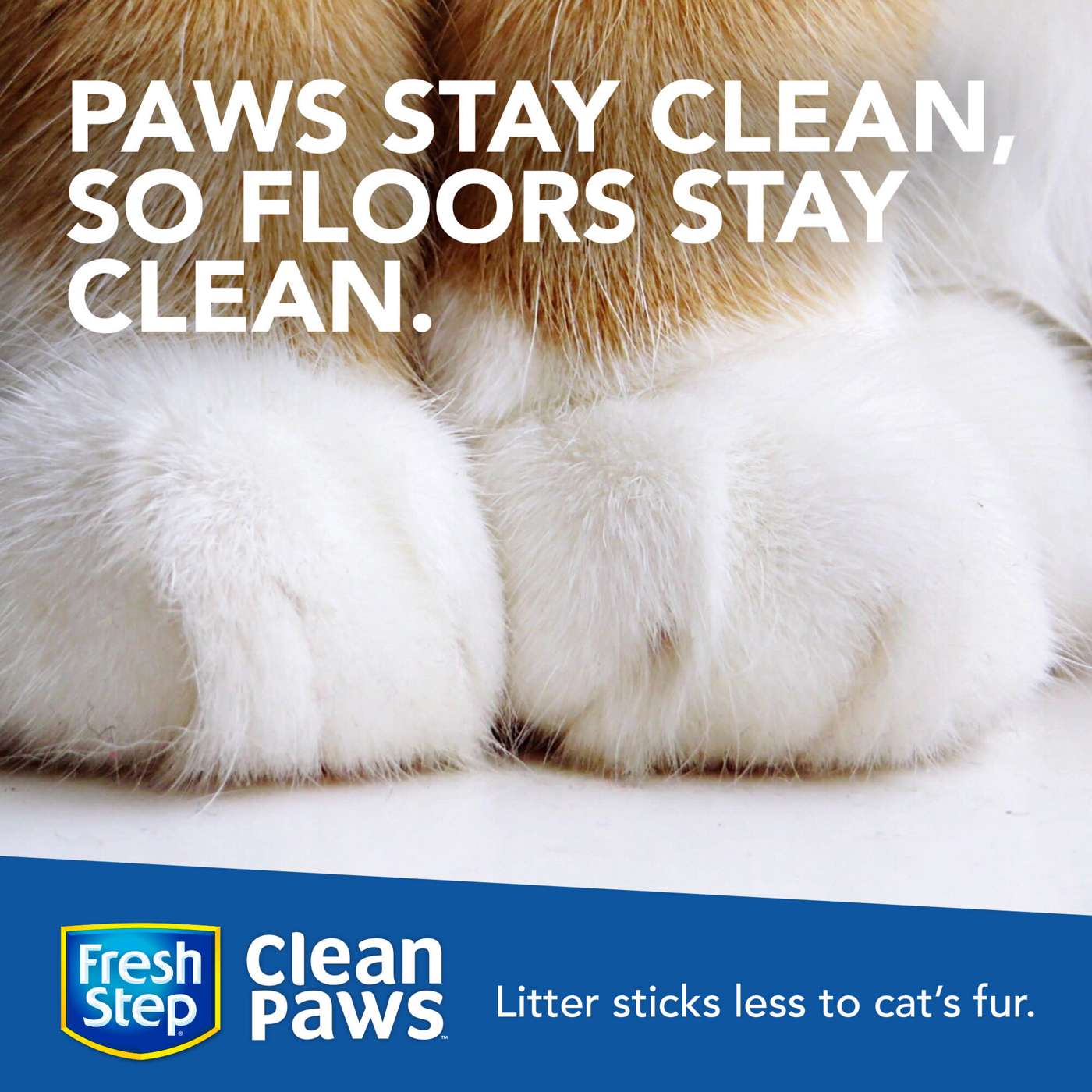 Fresh Step Clean Paws Triple Action Low Tracking Clumping Cat Litter; image 2 of 6