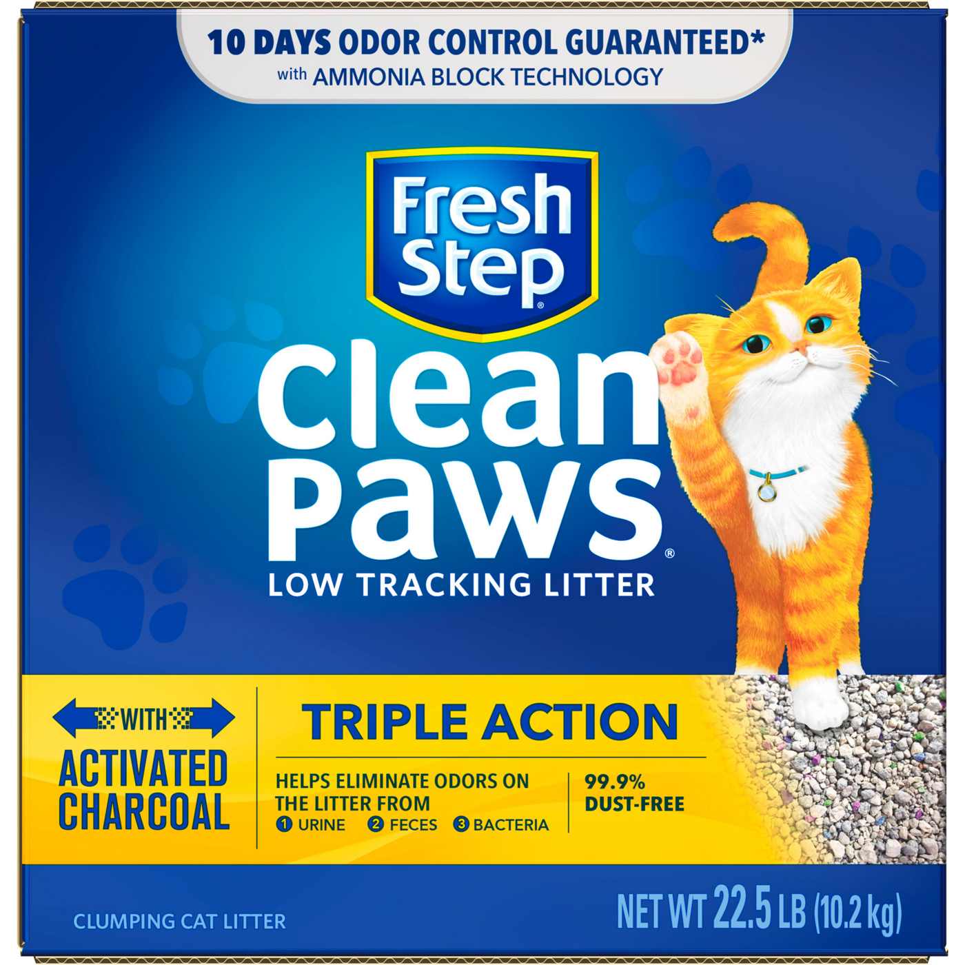 Fresh Step Clean Paws Triple Action Low Tracking Clumping Cat Litter; image 5 of 6